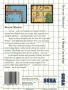 Sega  Master System  -  Rescue Mission (Back)